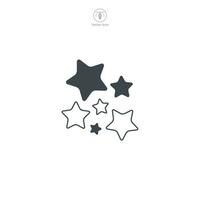 Star icon symbol vector illustration isolated on white background