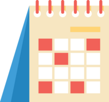 calendario viaggio elemento icona glifo colore. png