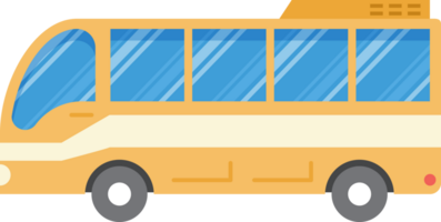 Reise Bus Reise Element Symbol Glyphe Farbe. png