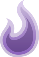 Halloween purple Fire ghost spirit png