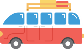 Camper Van Travel element icon glyph color. png