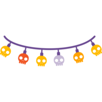 Halloween skull hanging light png