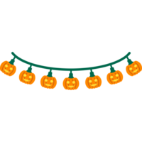 Halloween pumpkin hanging light png
