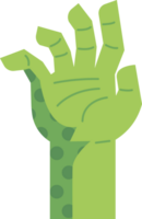 Halloween zombie mano png