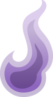 Halloween purple Fire ghost spirit png