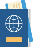 Passport Travel element icon glyph color. png