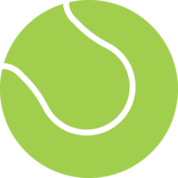 tennis colore piatto icona png