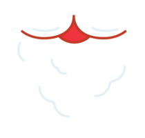 Noël Père Noël claus barbe plat icône png