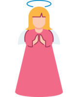 christmas angel flat icon png