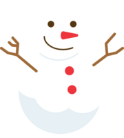 christmas snow man flat icon png