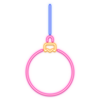 Halloween neon light line icon ghost . Trick or treat concept. png