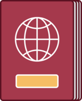 pasaporte viaje elemento icono. png