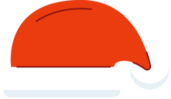 Noël Père Noël claus chapeau plat icône png