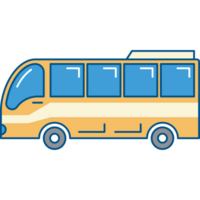 viaje autobús viaje elemento icono. png