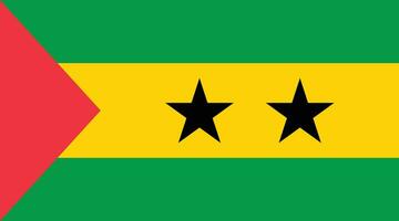 Flag of Sao Tome and Principe vector