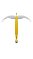 3D rendering of mining axe, Equipment for gold, silver, bronze ore digger and etc png