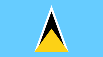 Saint Lucia flag. Flag of Saint Lucia png