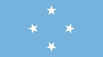 Micronesia flag. Flag of Micronesia vector
