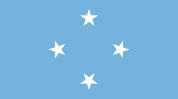 micronesia bandera. bandera de micronesia vector