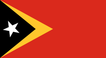 East Timor flag. Flag of East Timor png
