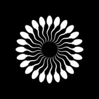 Silhouette of the Spermatozoa for Icon, Symbol, Art Illustration, Pictogram, Apps, Website, Logo Type or Graphic Design Element. Vector Illustration
