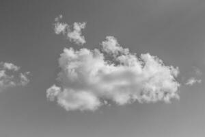 black and white photo of a cloud in the sky