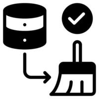 Data Cleansing Icon Illustration vector