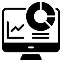 Data Dashboard Icon Illustration vector