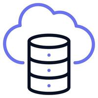 Data Storage Icon Illustration vector