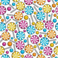 Seamless pattern spiral candy background design illustration vector