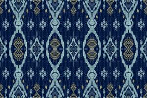 Ikat geometric folklore ornament. Tribal ethnic vector texture. Seamless striped pattern in Aztec style. Figure tribal embroidery. Indian, Scandinavian, Gyp sy, Mexican, folk pattern.ikat pattern