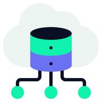 Cloud Computing Icon Illustration vector