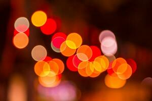 Blurred abstract lights bokeh photo