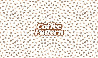 coffee beans pattern. background coffee beans pattern. Seamless Coffee Bean Pattern for packaging. coffee beans wallpaper. vector