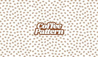 coffee beans pattern. background coffee beans pattern. Seamless Coffee Bean Pattern for packaging. coffee beans wallpaper. vector