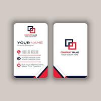 Modern Vertica double-sided round business card template. Vector mockup. Stationery design