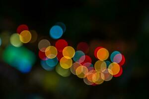 Blurred abstract lights bokeh photo