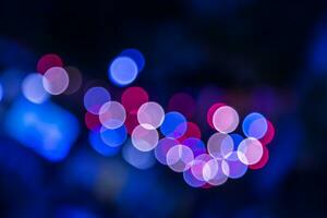 Blurred abstract lights bokeh photo