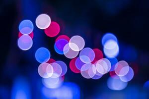 Blurred abstract lights bokeh photo
