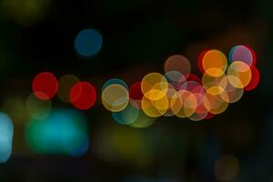 Blurred abstract lights bokeh photo