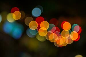 Blurred abstract lights bokeh photo