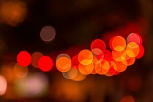 Blurred abstract lights bokeh photo