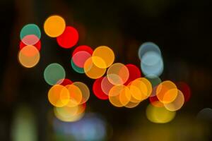 Blurred abstract lights bokeh photo
