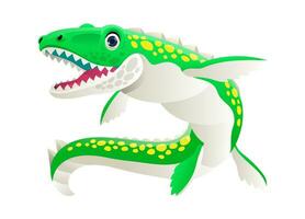 Mosasaurus Cute Cartoon Character for Kids vector