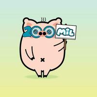 cerdo mascota gratis vector ilustraciones