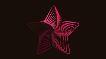 Abstract pink shade star in dark color background. This multiplayer star can be used as a ornament or background for your design. This creative design also applicable for online content creation. vector