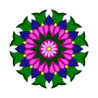 Abstract Floral Mandala Design Colorinng Book vector
