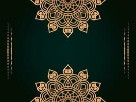 Mandala design for paper cutting and background vector