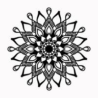 ornamental mandala diseño para papel corte y colorante libro vector