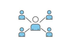 Affiliate icon. Icon related to Search Engine Optimization. suitable for web site design, app, user interfaces. flat line icon style. Simple vector design editable